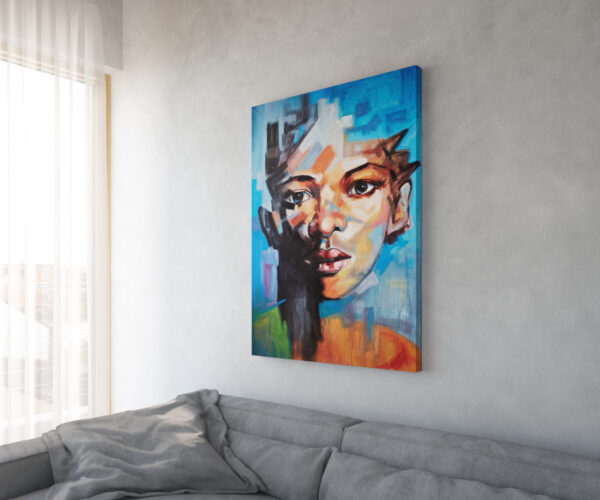 Haley 120x150 cm viacfarebný akryl na plátne - Image 2