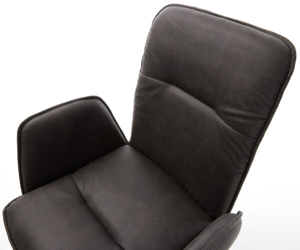 Jedálenská stolička Vinja-Flex antracit vintage tenká základňa z nehrdzavejúcej ocele - Image 4