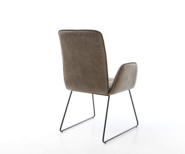 Jedálenská stolička Vinja-Flex taupe vintage tenká základňa čierna - Image 5