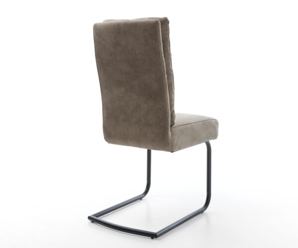 Jedálenská stolička Pela-Flex taupe vintage konzolová základňa okrúhla čierna - Image 5