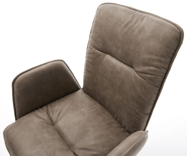Jedálenská stolička Vinja-Flex taupe vintage konzolová základňa plochá čierna - Image 4
