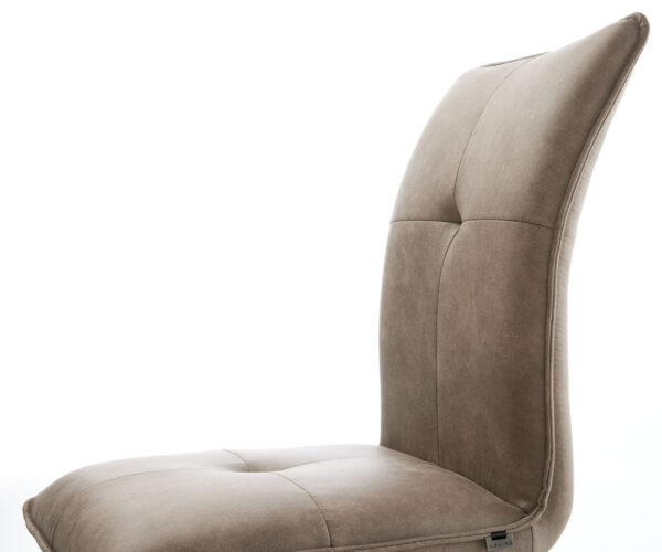 Jedálenská stolička Maddy-Flex taupe vintage konzolová základňa plochá čierna - Image 4