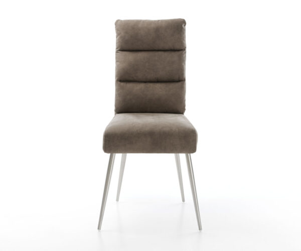 Jedálenská stolička Pela-Flex taupe vintage kužeľovitá podnož z nerezovej ocele - Image 2