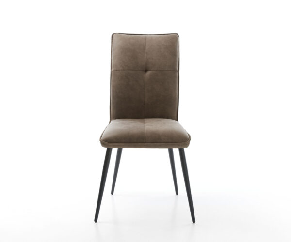 Jedálenská stolička Maddy-Flex taupe vintage s kužeľovou základňou čierna - Image 2
