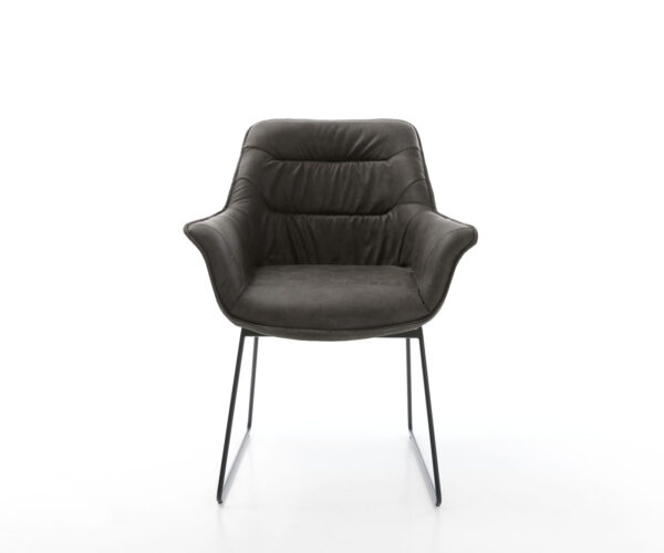 Jedálenská stolička Kaira-Flex antracitová vintage čierna podnož - Image 2