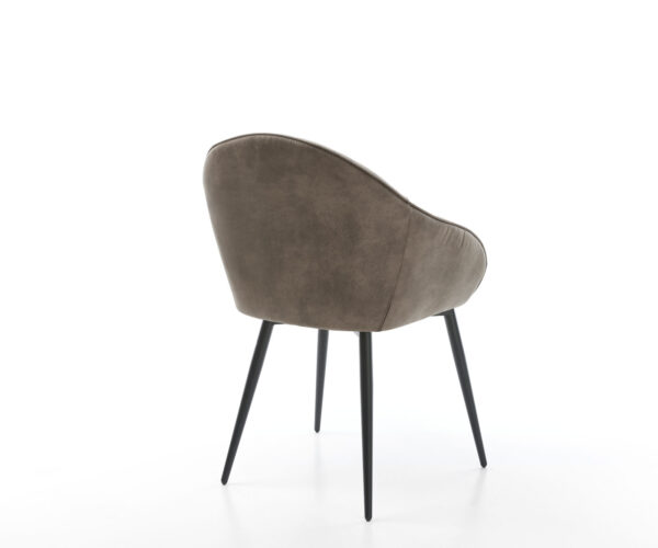 Jedálenská stolička Gaio-Flex taupe vintage s kužeľovou základňou čierna - Image 5
