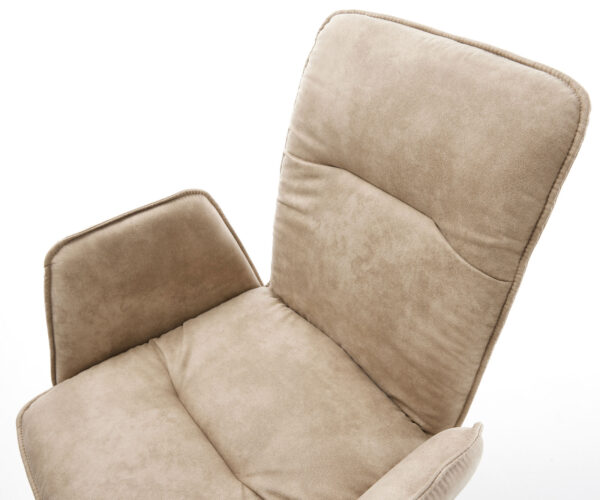 Vinja-Flex otočná stolička béžová vintage krížová základňa zúžená čierna - Image 4