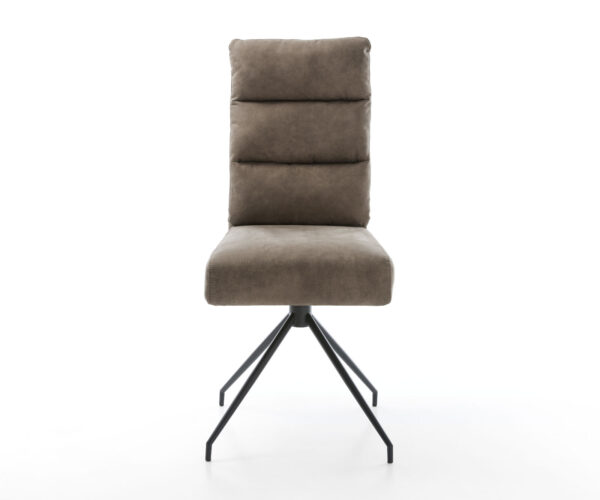 Otočná stolička Pela-Flex taupe vintage krížová základňa zúžená čierna - Image 2