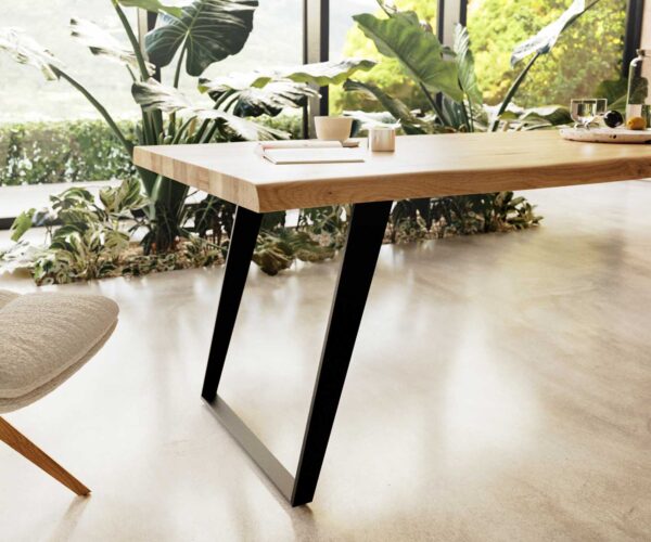 Jedálenský stôl Edge 300x100 cm prírodný dub živý - Image 5