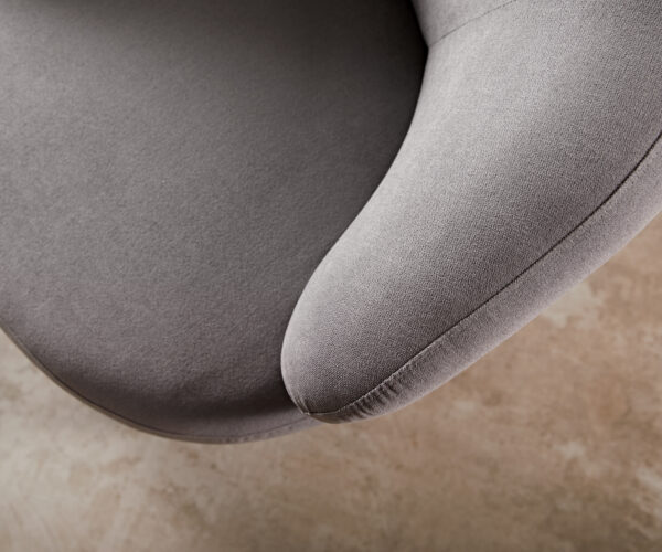Lounge Jedálenská stolička Nova 88x88 cm z mikrovlákna sivá - Image 7