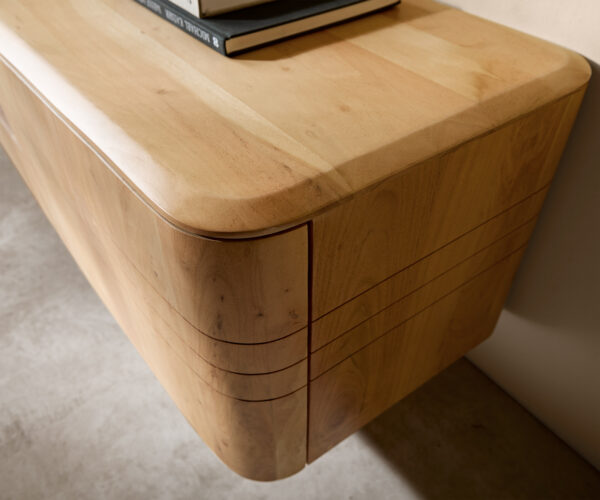 Nástenný TV stolík Nagaru 220 cm Acacia Aura 4 dvierka - Image 5
