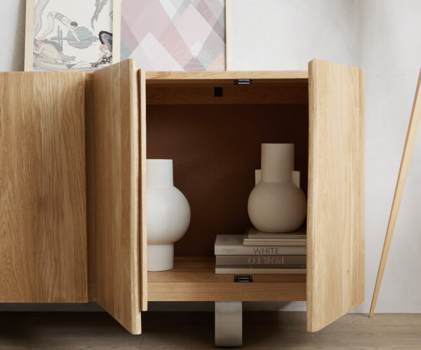 Príborník Edge 220 cm prírodný dub 6 dvierok - Image 8