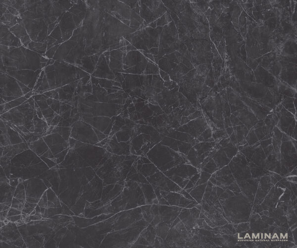 Jedálenský stôl Edge 140x90 keramický Laminam®Nero Greco antracitový Podstavec v tvare "X" kovový čierny - Image 3