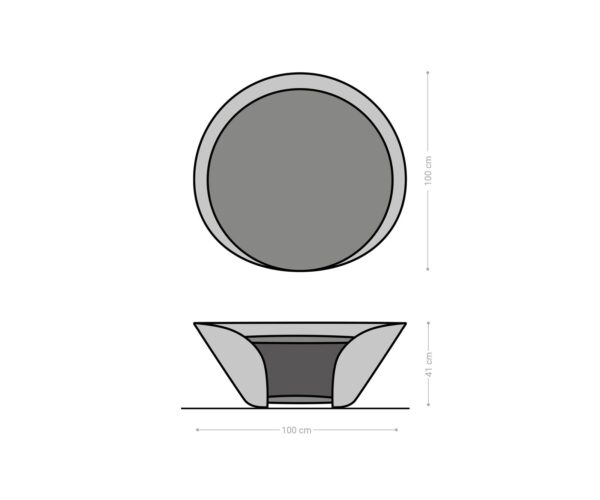 Skafi konferenčný stolík 100x40 cm keramický Minas Melange zlatý - Image 7