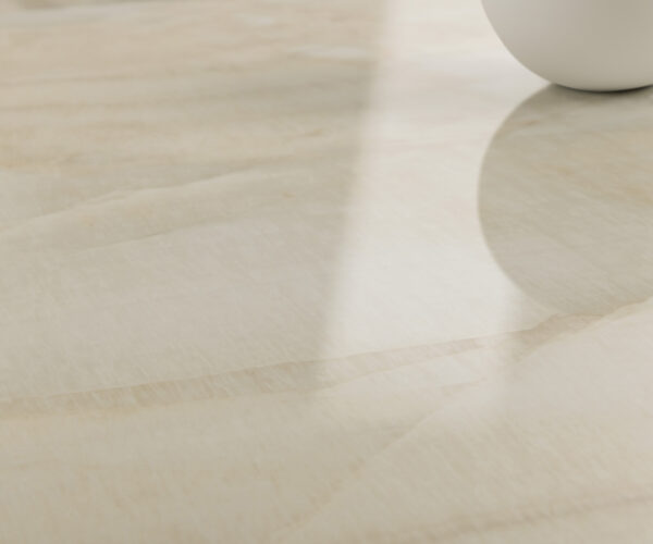 Jedálenský stôl Edge Oval 220x120 keramický Iris FMG Onice Oro Zenthara štvorcový kov čierny - Image 6
