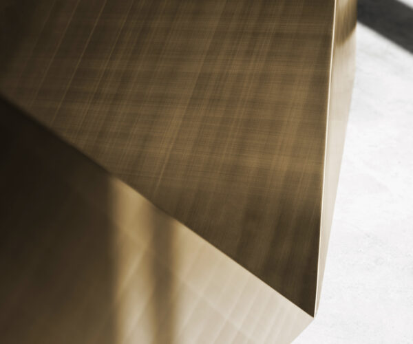 Jedálenský stôl Edge 300x100 keramický Minas Melange bielo-béžový Prisma Metallic Gold - Image 6