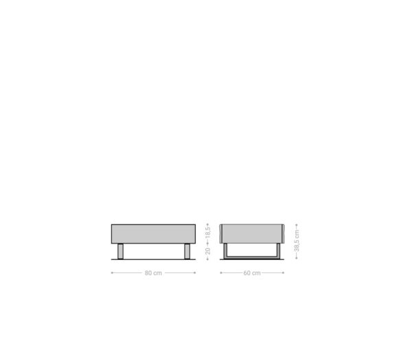 Konferenčný stolík New Live-Edge 80x60 cm prírodná akácia 2 zásuvky behúň z brúsenej nehrdzavejúcej ocele - Image 6