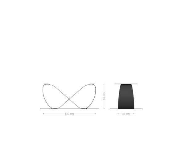 Rám stola Infinity metalický čierny pre rozkladacie jedálenské stoly 180-300 cm - Image 2