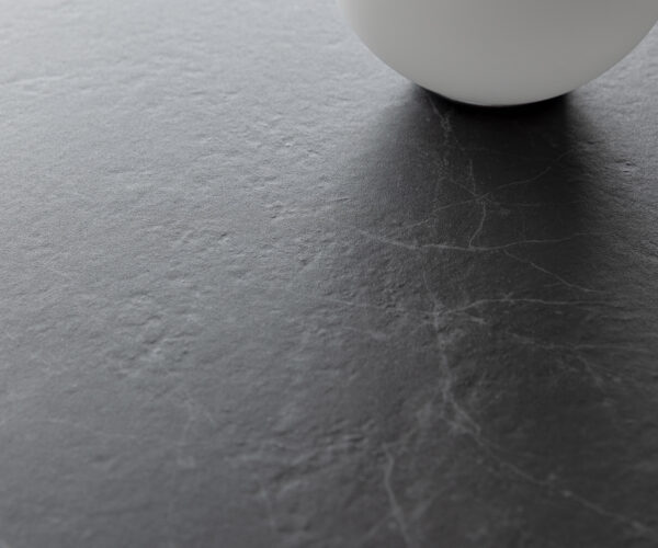 Hrana jedálenského stola oválna 220x120 keramická Laminam® Nero Greco antracit Troa nerezová oceľ grafitová - Image 5