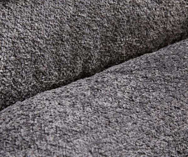 Otočné kreslo Pejo-Flex Bouclé Grey Krížový rám široký Grafitový 360° otočný Hojdacia funkcia Vreckové pružinové jadro - Image 3