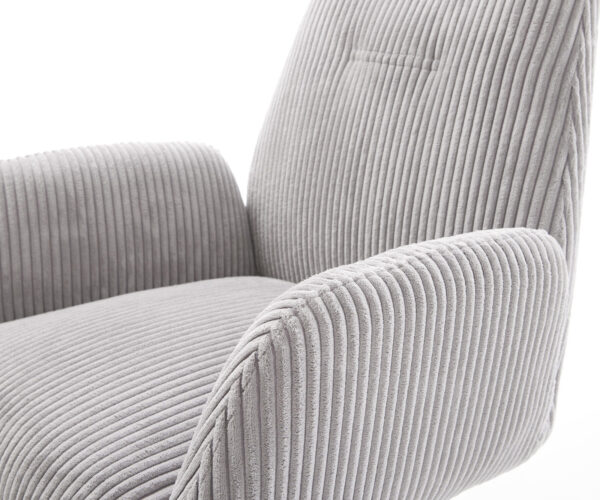 Otočné kreslo Zoa-Flex Cord Silver Grey Graphite 360° otočná základňa Funkcia otáčania Vreckové pružinové jadro - Image 4