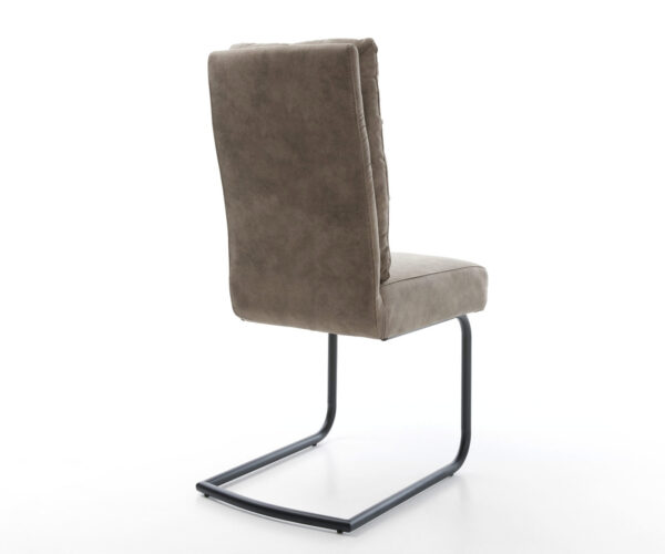 Jedálenská stolička Pela-Flex taupe vintage konzolová základňa okrúhla čierna - Image 5