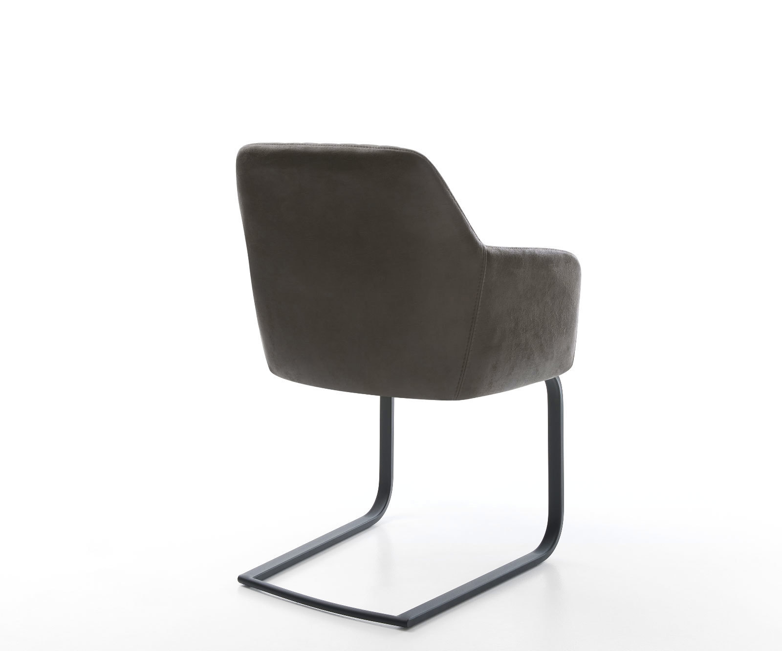 Jedálenská stolička Greg-Flex mikrovlákno antracit vintage jedálenská stolička plochá čierna vrecková pružina - Image 5