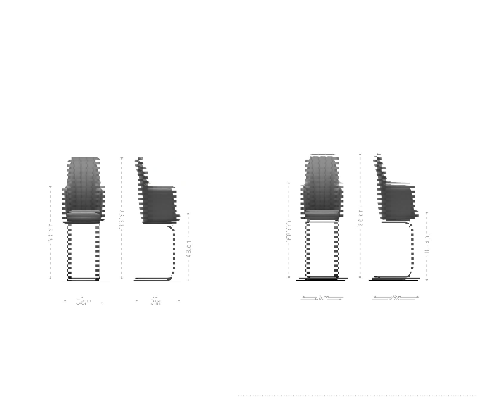 Jedálenská stolička Greg-Flex mikrovlákno antracit vintage jedálenská stolička plochá čierna vrecková pružina - Image 6