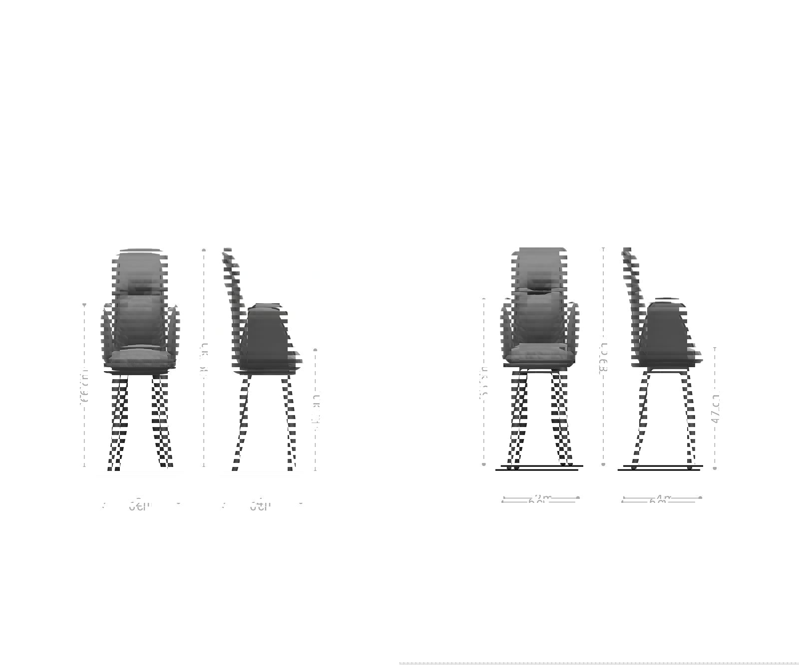 Jedálenská stolička Vinja-Flex mikrovlákno béžová vintage 4-nohá zúžená nerezová oceľ - Image 6