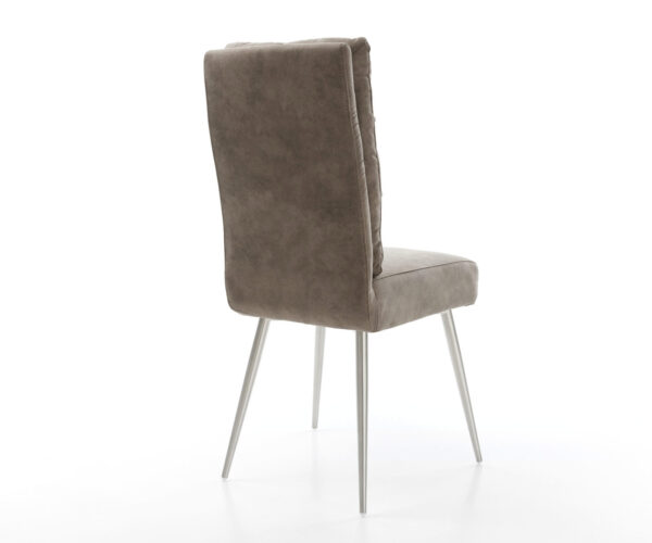 Jedálenská stolička Pela-Flex taupe vintage kužeľovitá podnož z nerezovej ocele - Image 5