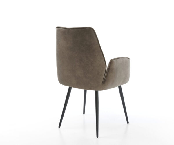 Jedálenská stolička Zoa-Flex taupe vintage kužeľovitá podnož čierna - Image 5