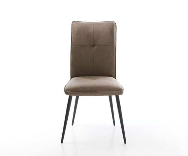 Jedálenská stolička Maddy-Flex taupe vintage s kužeľovou základňou čierna - Image 2