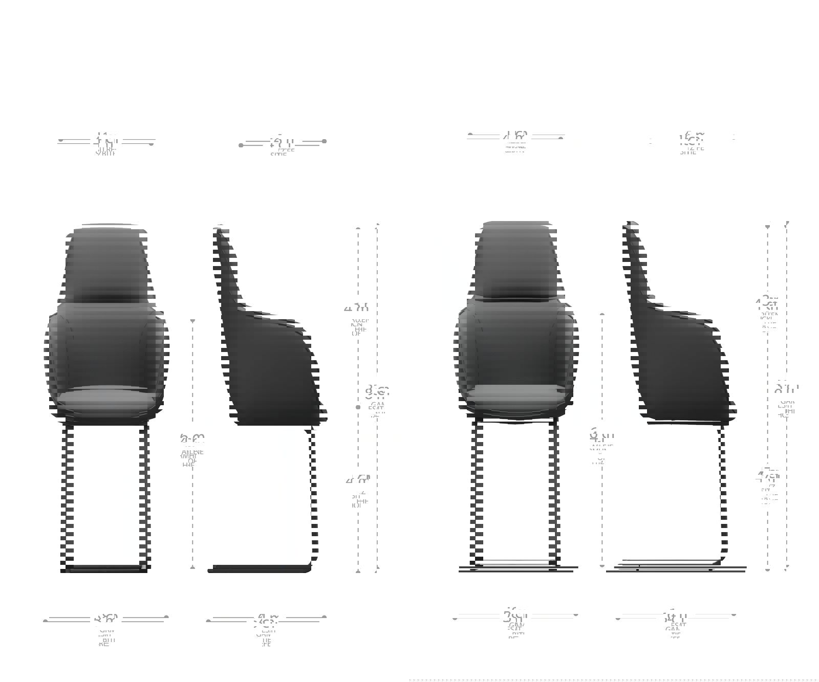 Jedálenská stolička Pejo-Flex hnedá vintage jedálenská stolička plochá čierna - Image 5