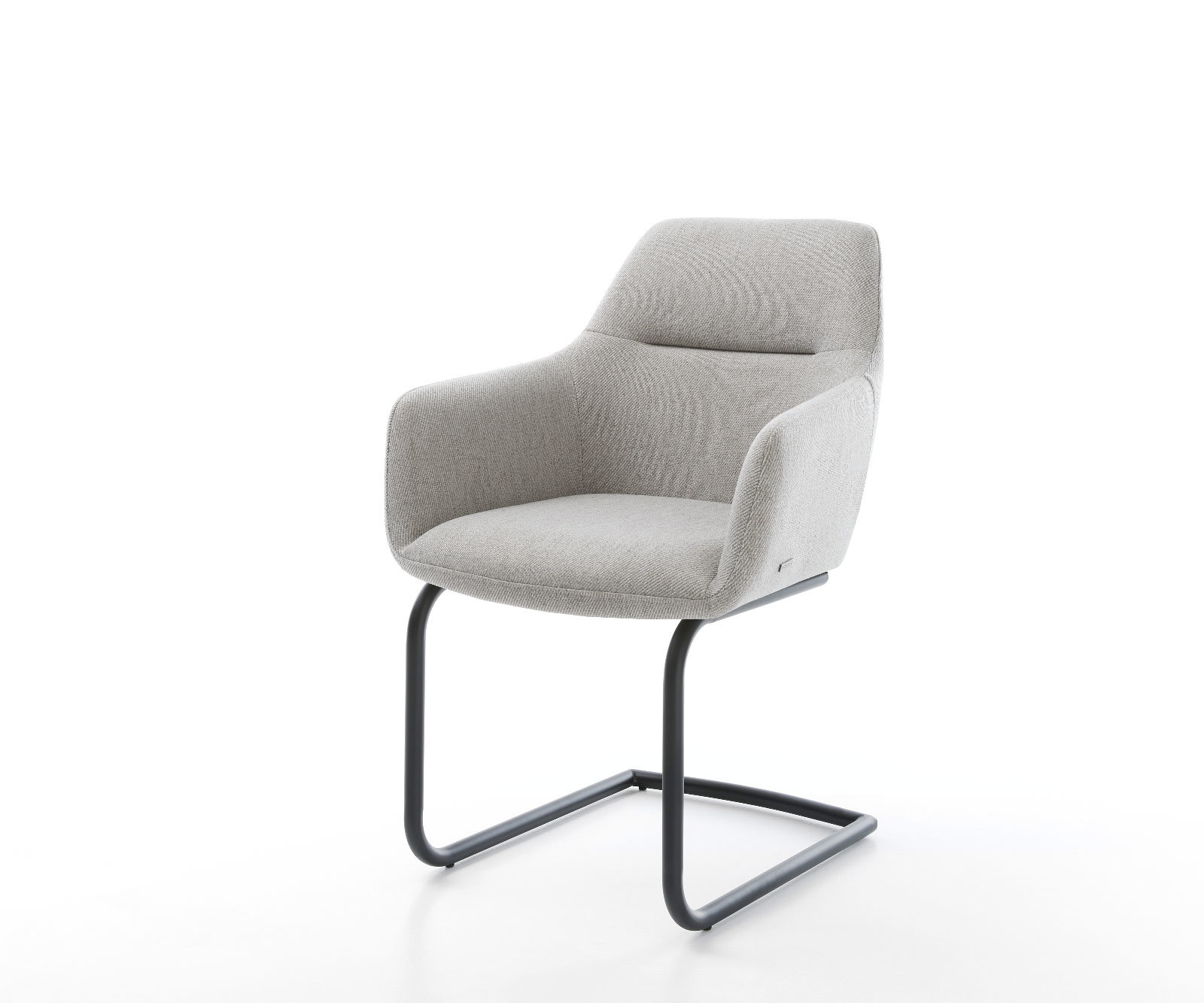 Jedálenská stolička Pejo-Flex pruhy svetlosivá jedálenská stolička okrúhla čierna vrecková pružina