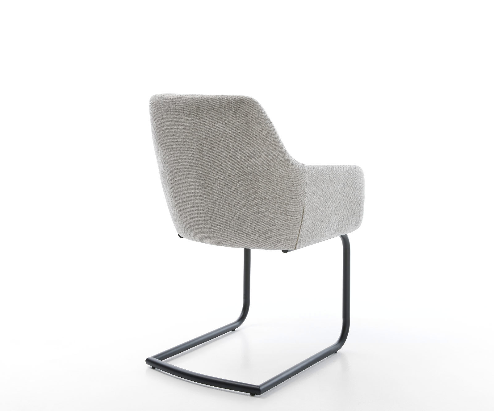 Jedálenská stolička Pejo-Flex pruhy svetlosivá jedálenská stolička okrúhla čierna vrecková pružina - Image 5