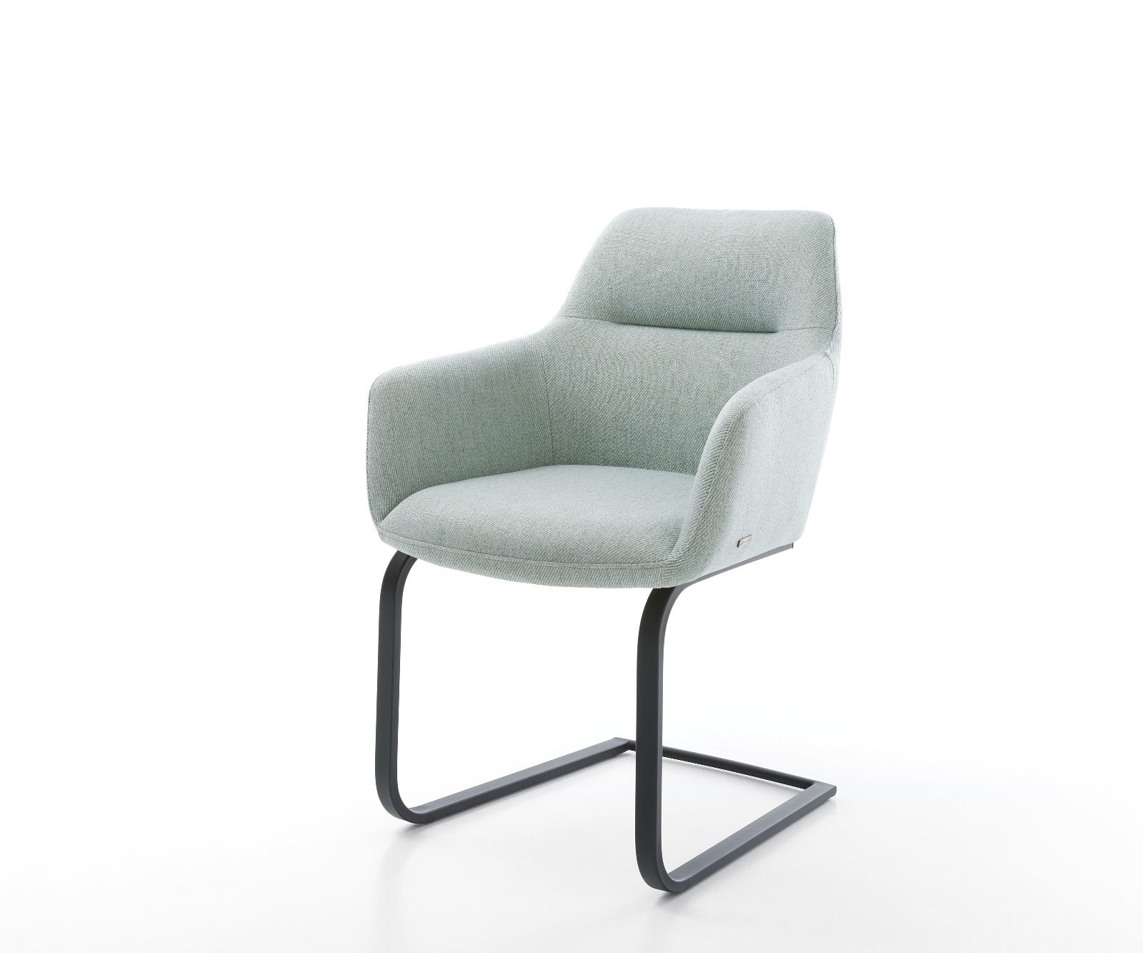 Jedálenská stolička Pejo-Flex pruhy mentolová jedálenská stolička plochá čierna vrecková pružina