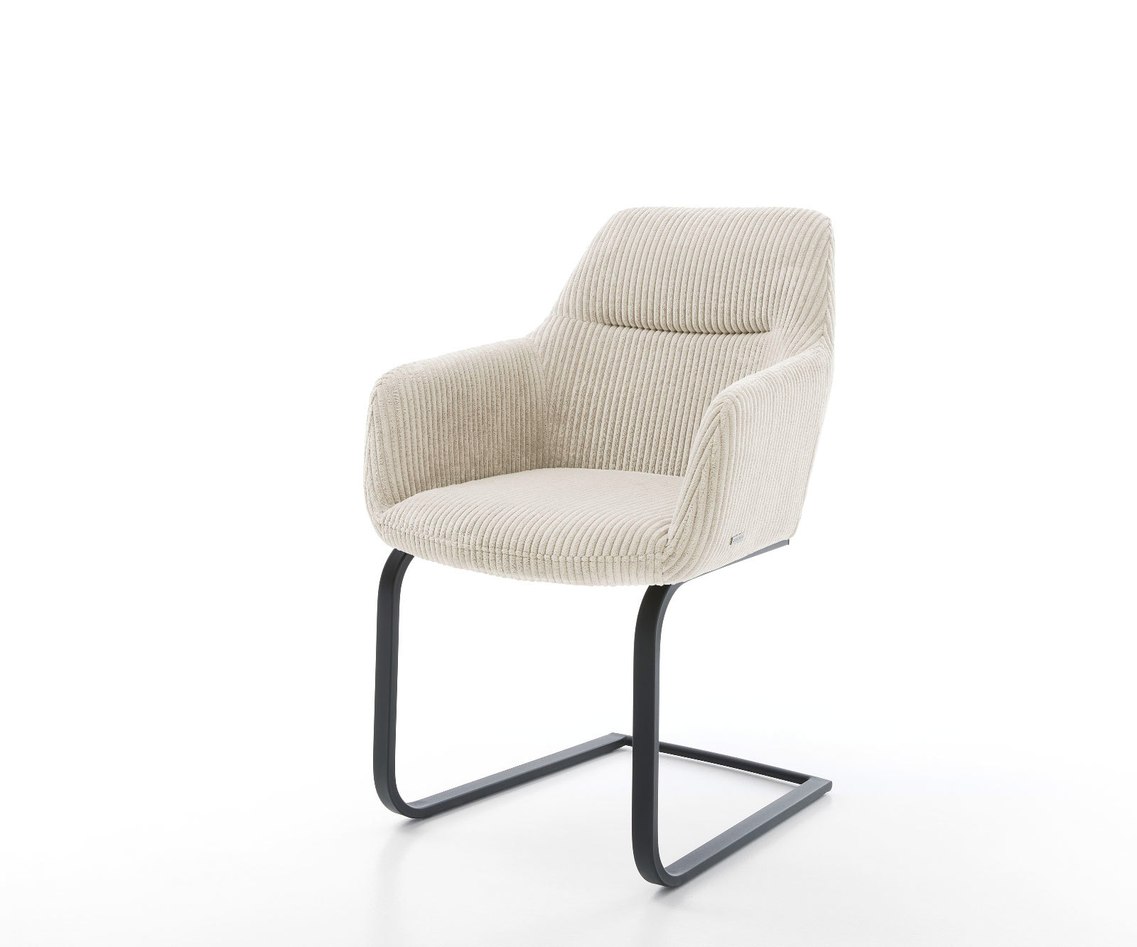 Jedálenská stolička Pejo-Flex plyšový manšester béžová jedálenská stolička plochá čierna vrecková pružina