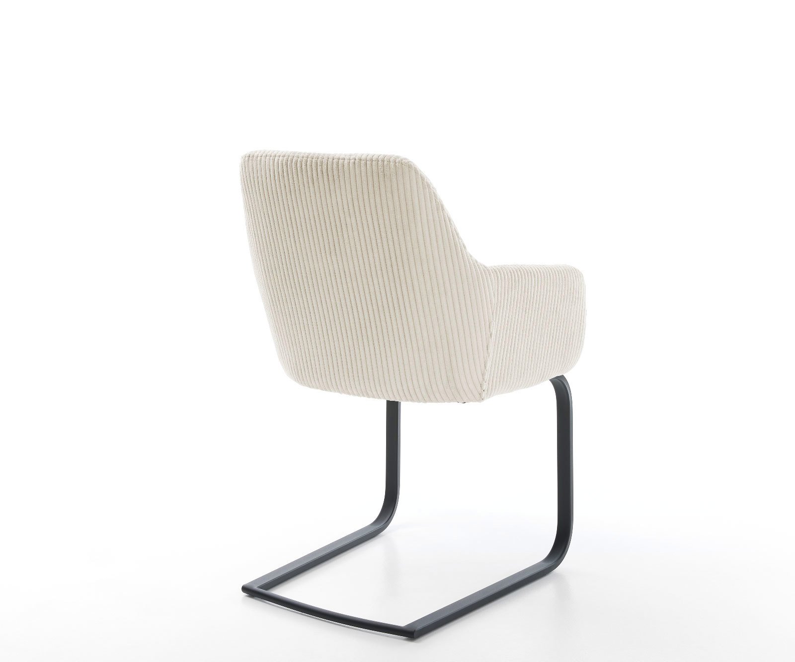 Jedálenská stolička Pejo-Flex plyšový manšester béžová jedálenská stolička plochá čierna vrecková pružina - Image 5