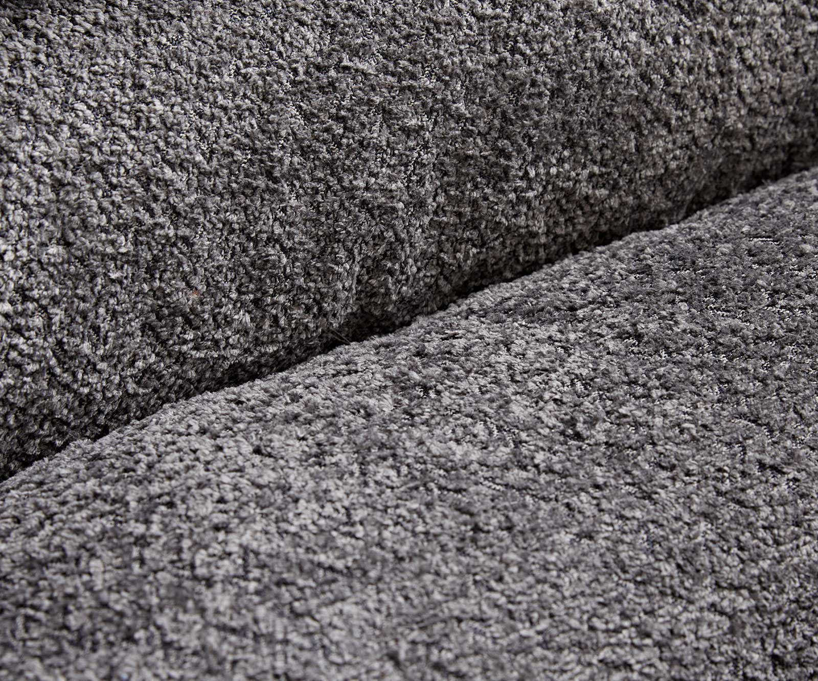 Jedálenská stolička Pejo-Flex bouclé sivá krížová podstava hranatá čierna vrecková pružina - Image 3