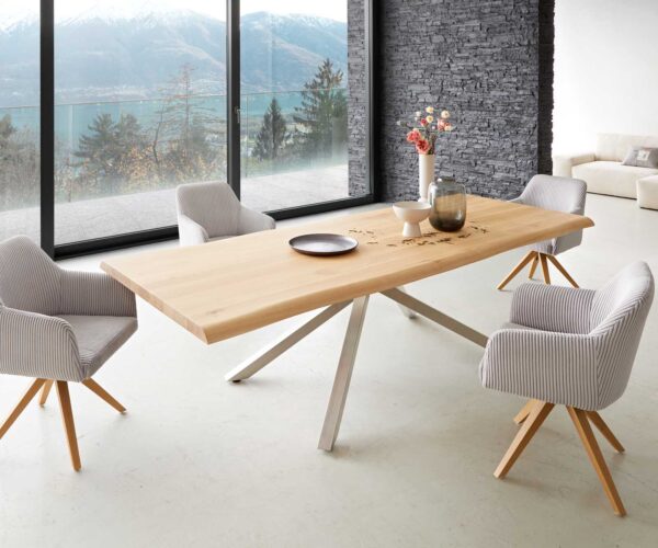 Jedálenský stôl Edge 260x100 cm prírodný dub - Image 7