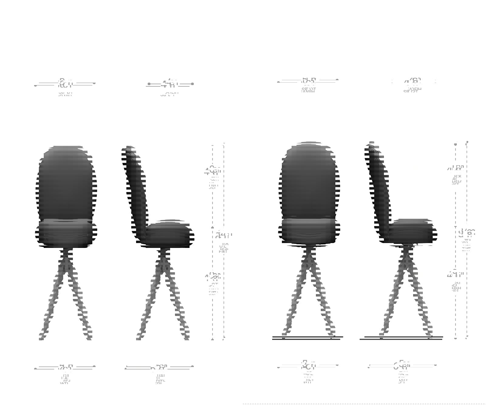 Otočná jedálenská stolička Nube-Flex plyšový manšester strieborno sivá drevená podstava hranatá prírodná 180° otočná vrecková pružina - Image 6