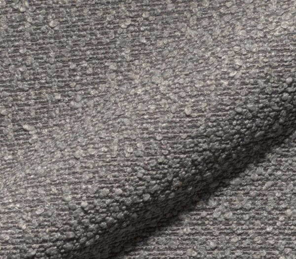 Jedálenská stolička Nube-Flex s podrúčkami krížová podnož široká kovová bouclé strieborná sivá - Image 3
