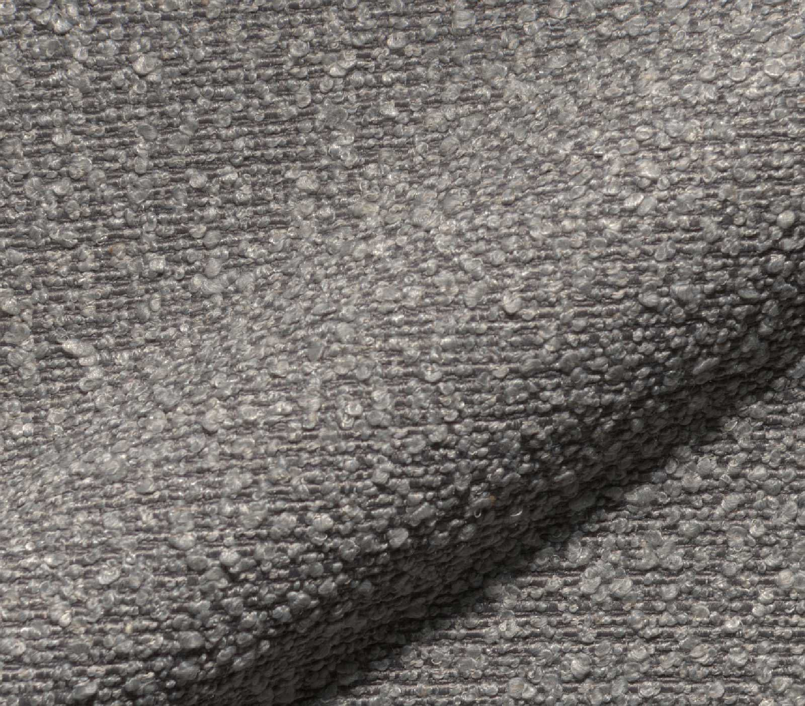 Jedálenská stolička Alja-Flex s opierkami bouclé strieborno sivá tenká podstava čierna vrecková pružina - Image 3