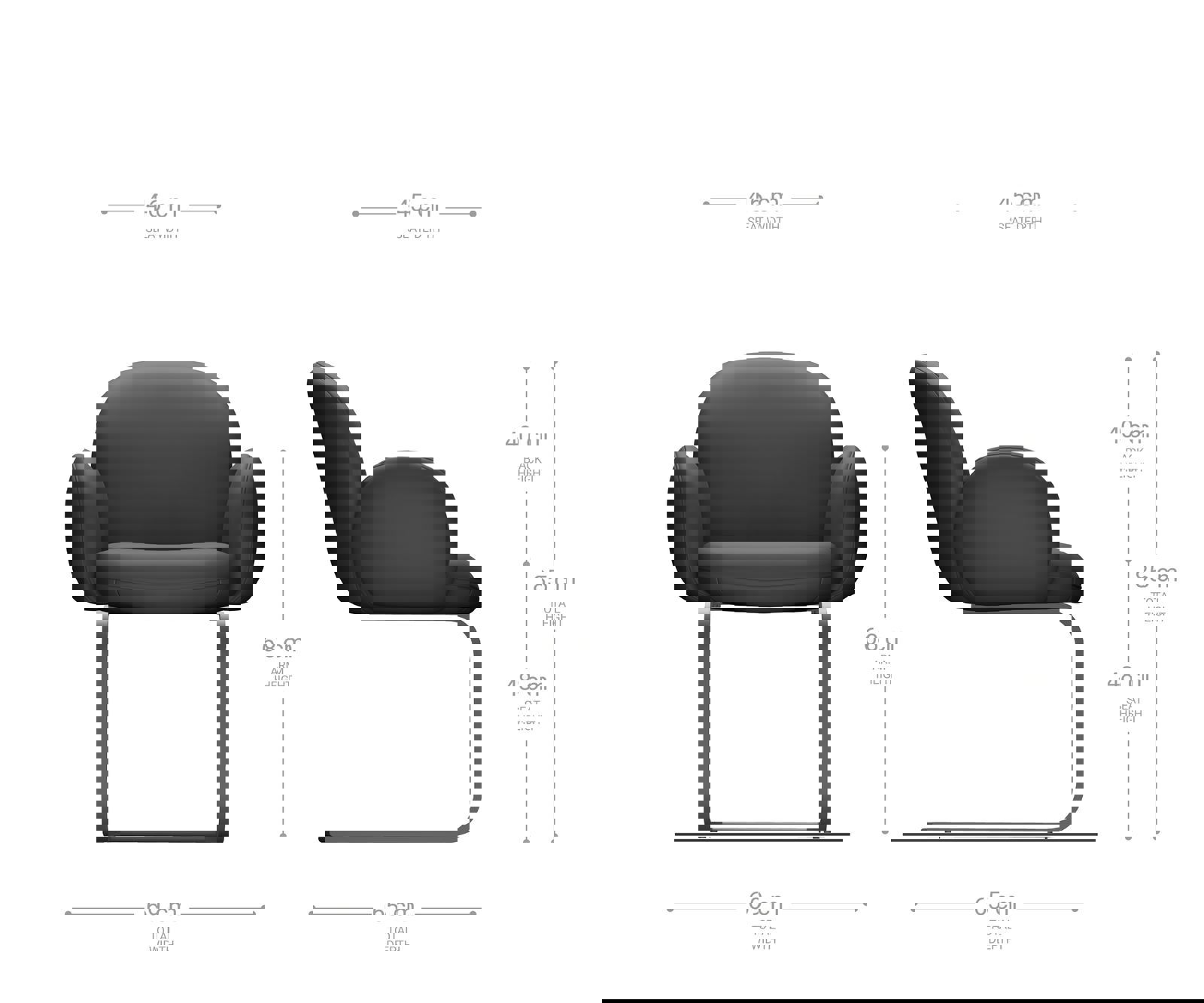 Jedálenská stolička Nube-Flex s opierkami bouclé strieborno sivá jedálenská stolička plochá nerezová oceľ vrecková pružina - Image 6