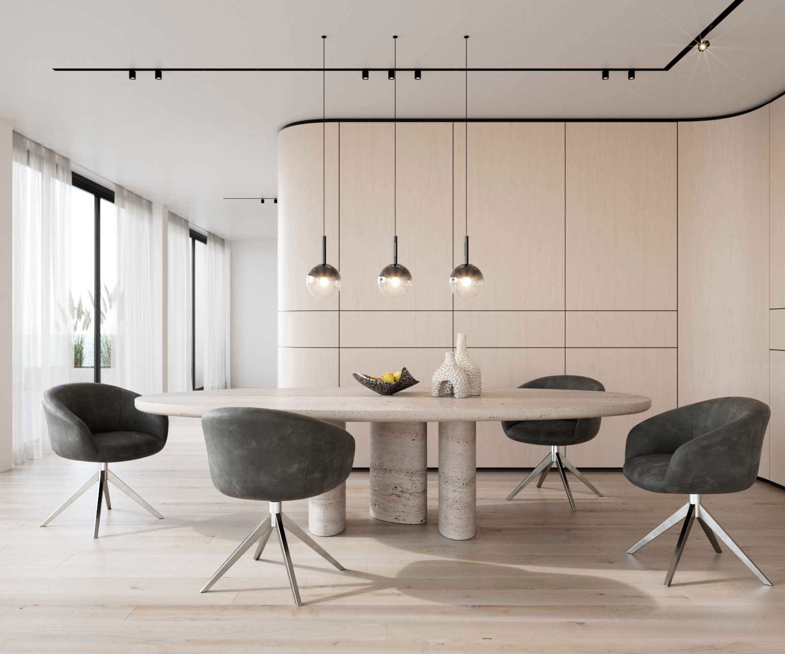 Otočná jedálenská stolička Vinka-Flex s opierkami mikrovlákno antracit vintage krížová podstava široká nerezová oceľ 360° otočná vrecková pružina - Image 6