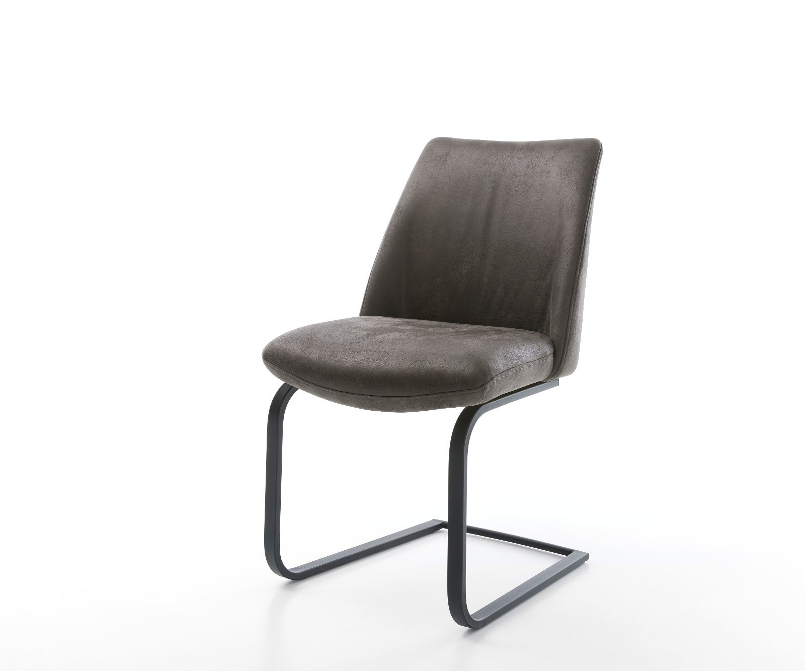 Jedálenská stolička Elso-Flex mikrovlákno antracit vintage jedálenská stolička plochá čierna vrecková pružina