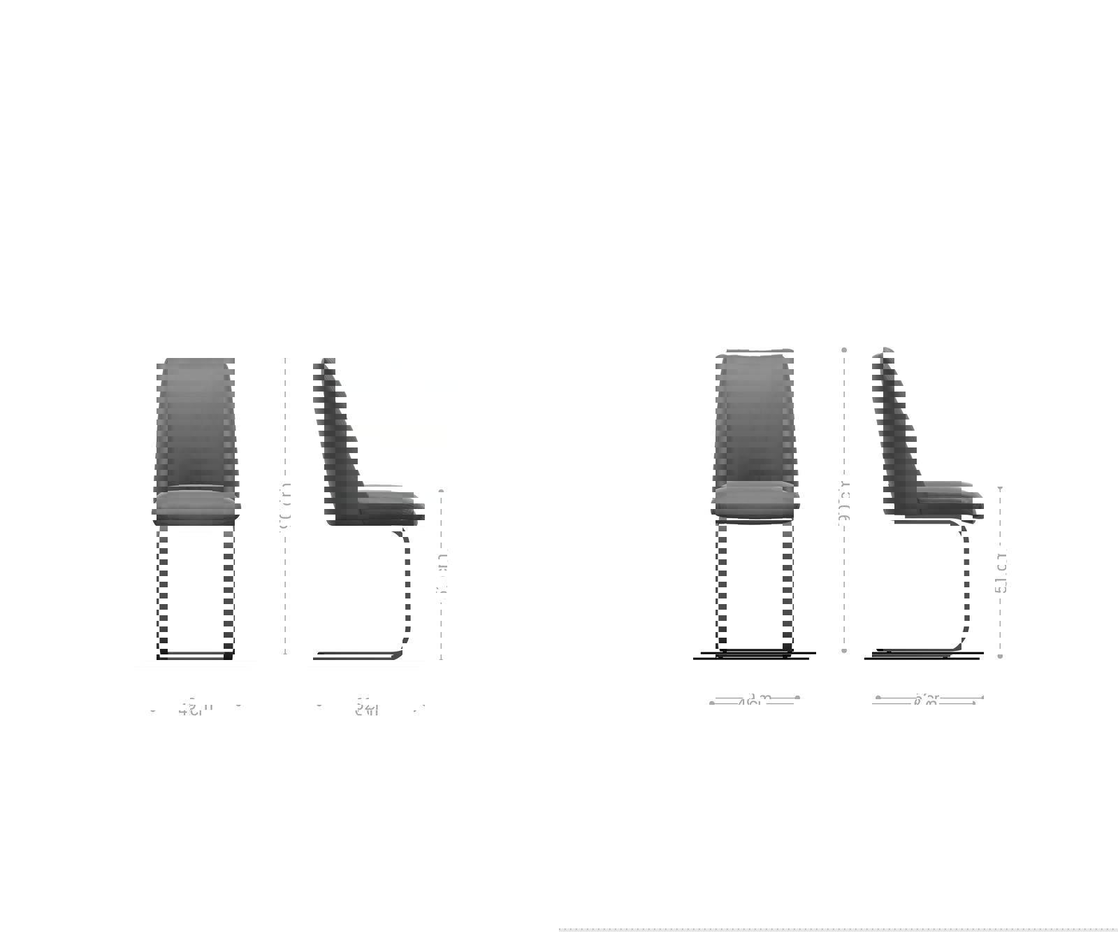 Jedálenská stolička Elso-Flex mikrovlákno antracit vintage jedálenská stolička plochá čierna vrecková pružina - Image 6