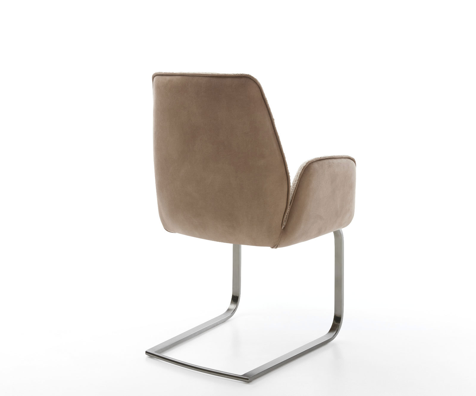 Jedálenská stolička Zoa-Flex zmiešané materiály tmavobéžová jedálenská stolička plochá grafitová vrecková pružina - Image 5