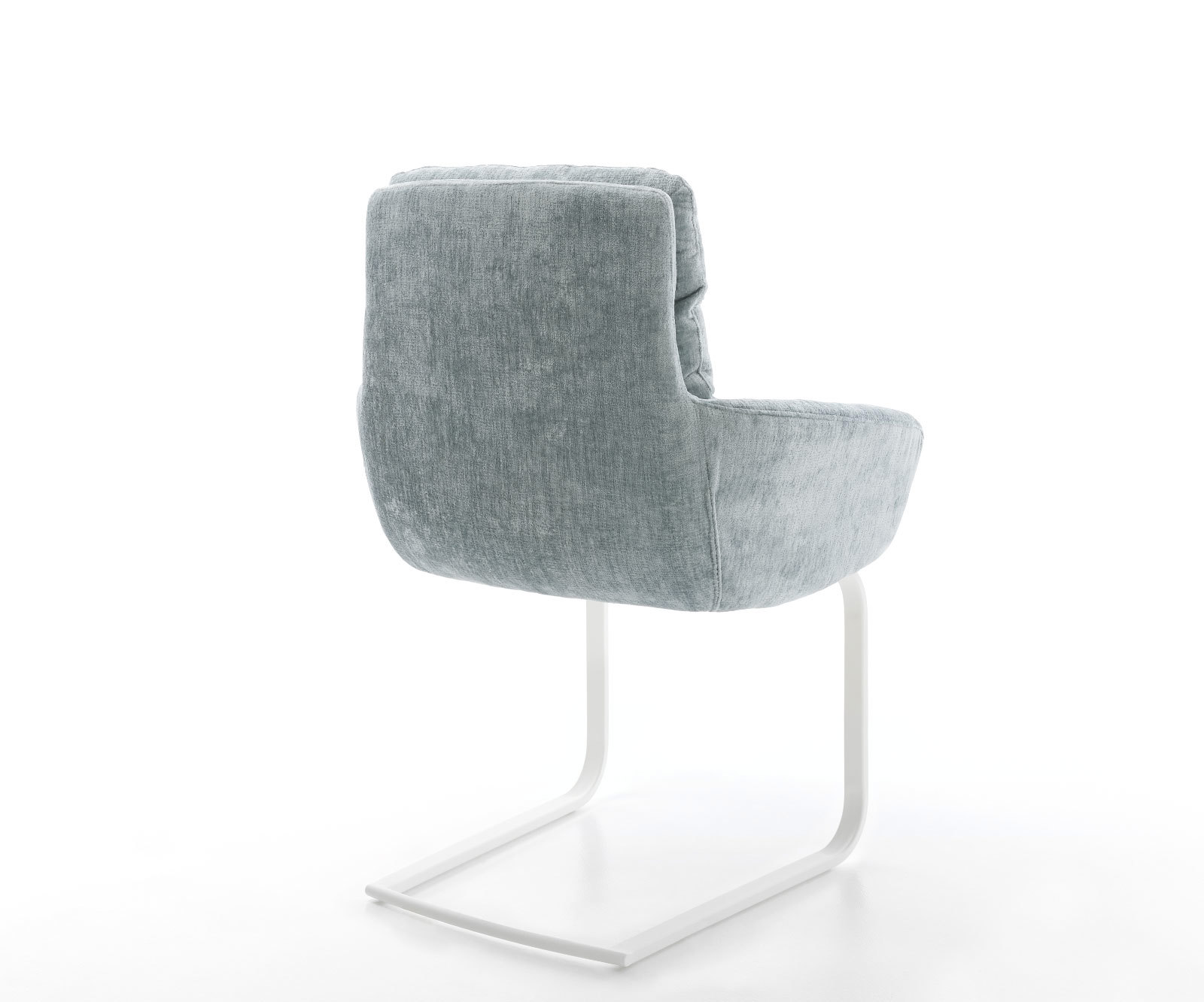 Jedálenská stolička Abelia-Flex s opierkami chenille bielo-pastelovo modrá jedálenská stolička plochá biela - Image 5