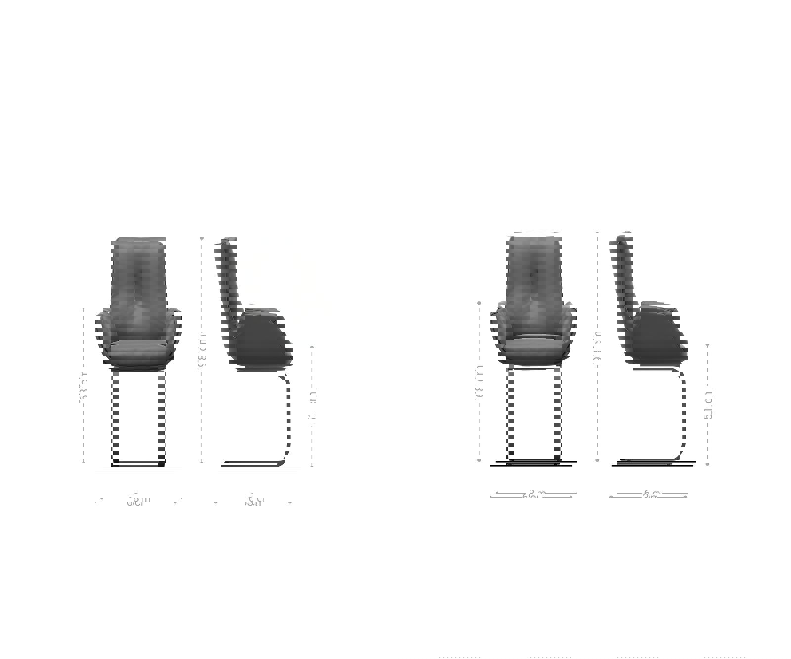 Jedálenská stolička Clea-Flex zmiešané materiály pravá koža bielo-strieborno sivá jedálenská stolička plochá biela - Image 6